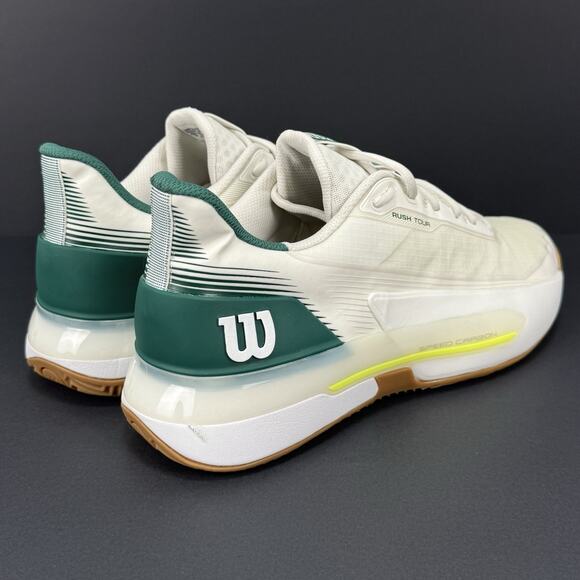 Wilson Rush Tour 5 Clay SAMPLE Men’s 10 Tennis Shoes White Green New main image 6